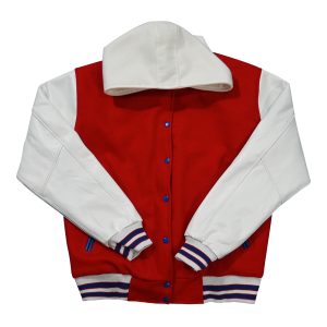 Letterman Jacket Red White