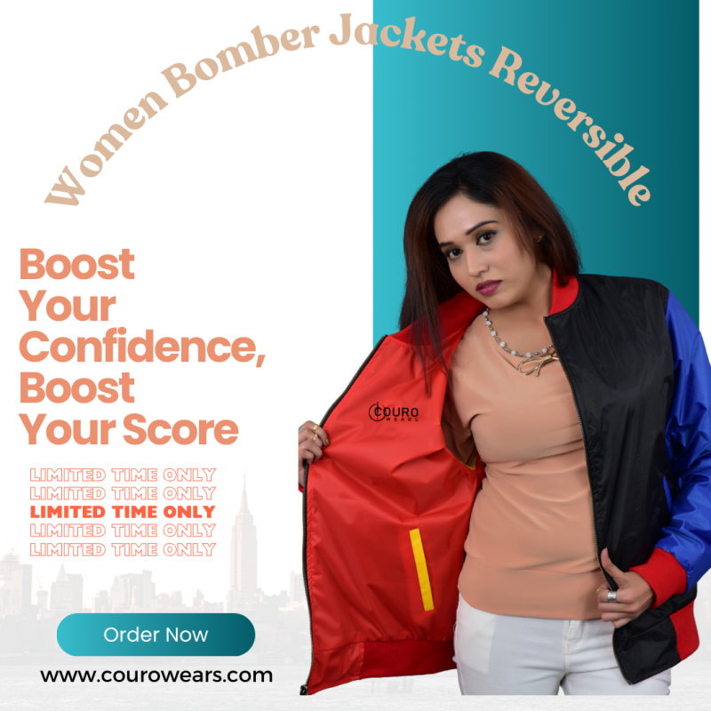 Women Bomber Jackets Reversible
