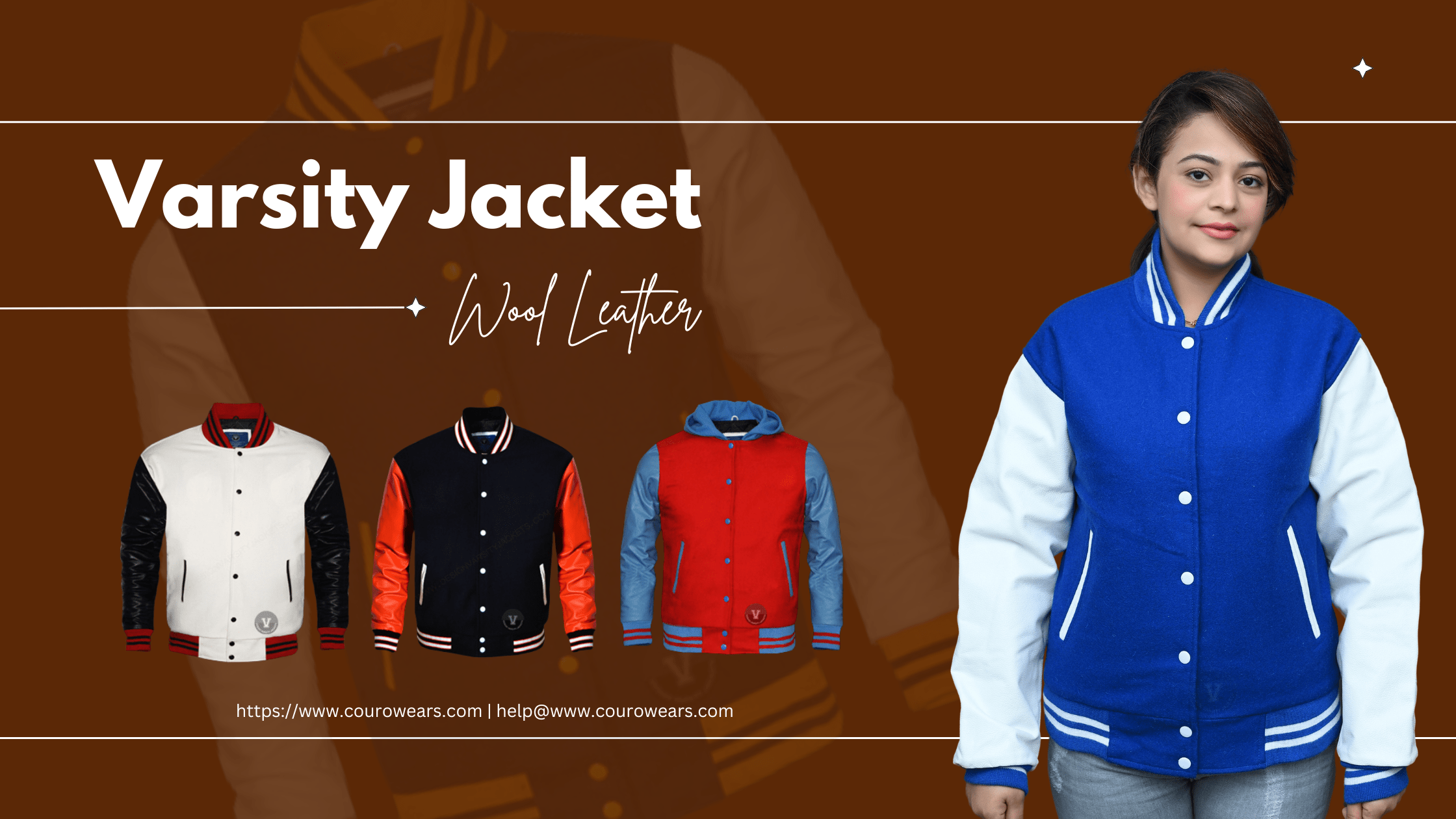 Varsity Jackets Wool Leather