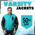 Custom Varsity Jackets Columbia Blue