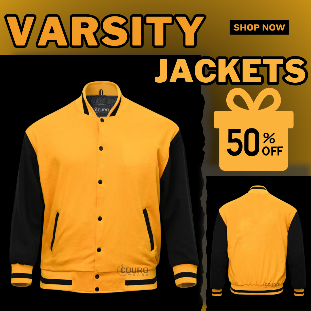 Custom Varsity Jackets Gold