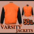 Custom Orange Varsity Jackets