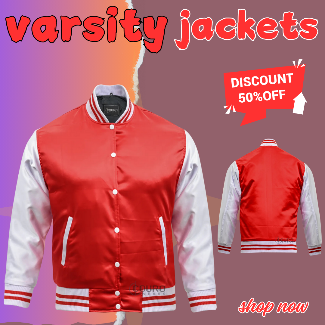 Custom Varsity Jackets Red White