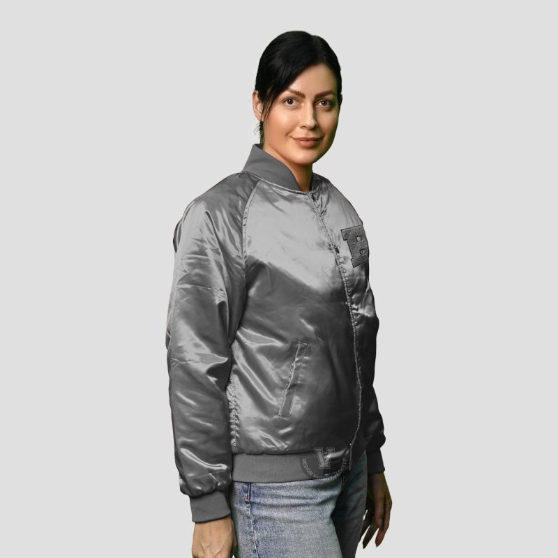 Women Satin Varsity Jackets