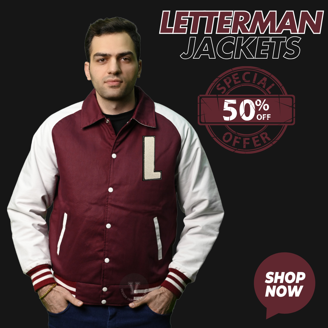 School Team Letterman Jackets Twill Cotton Polyester