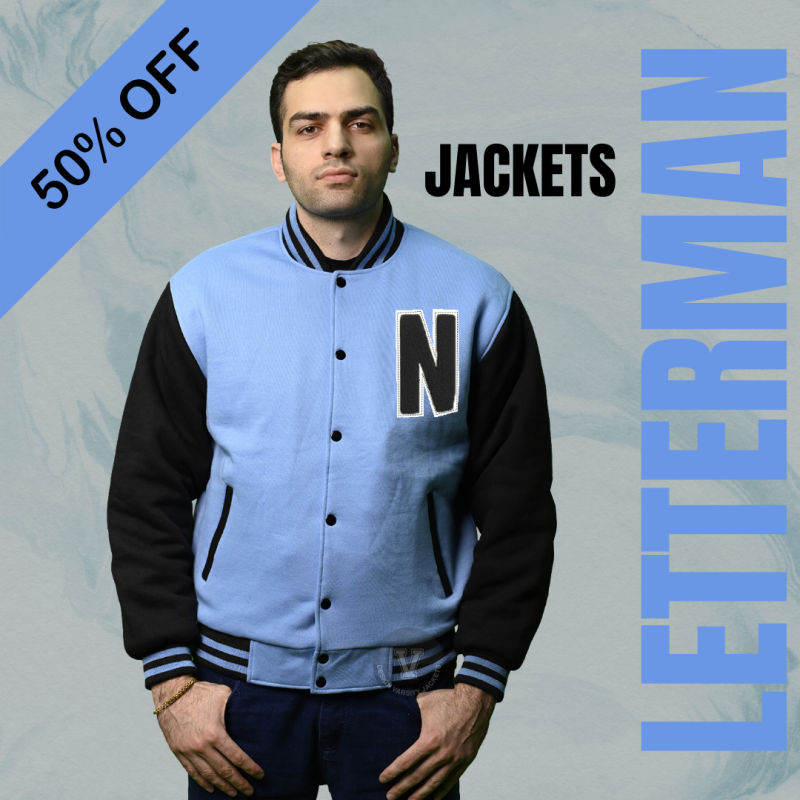 Custom Letterman Jackets Cotton Fleece