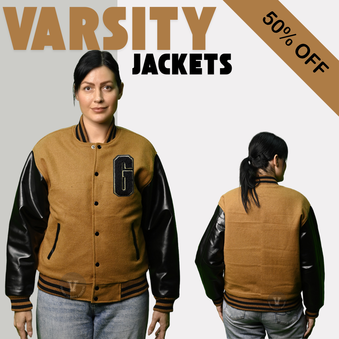 Varsity Jackets Women Brown