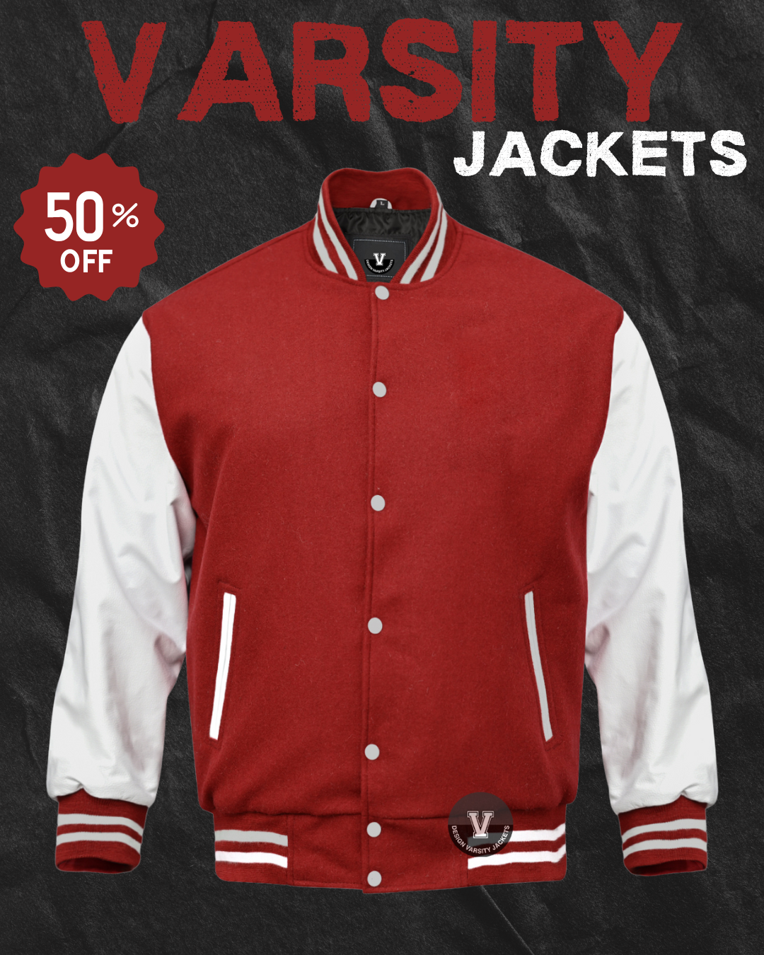 Custom made varsity jacket