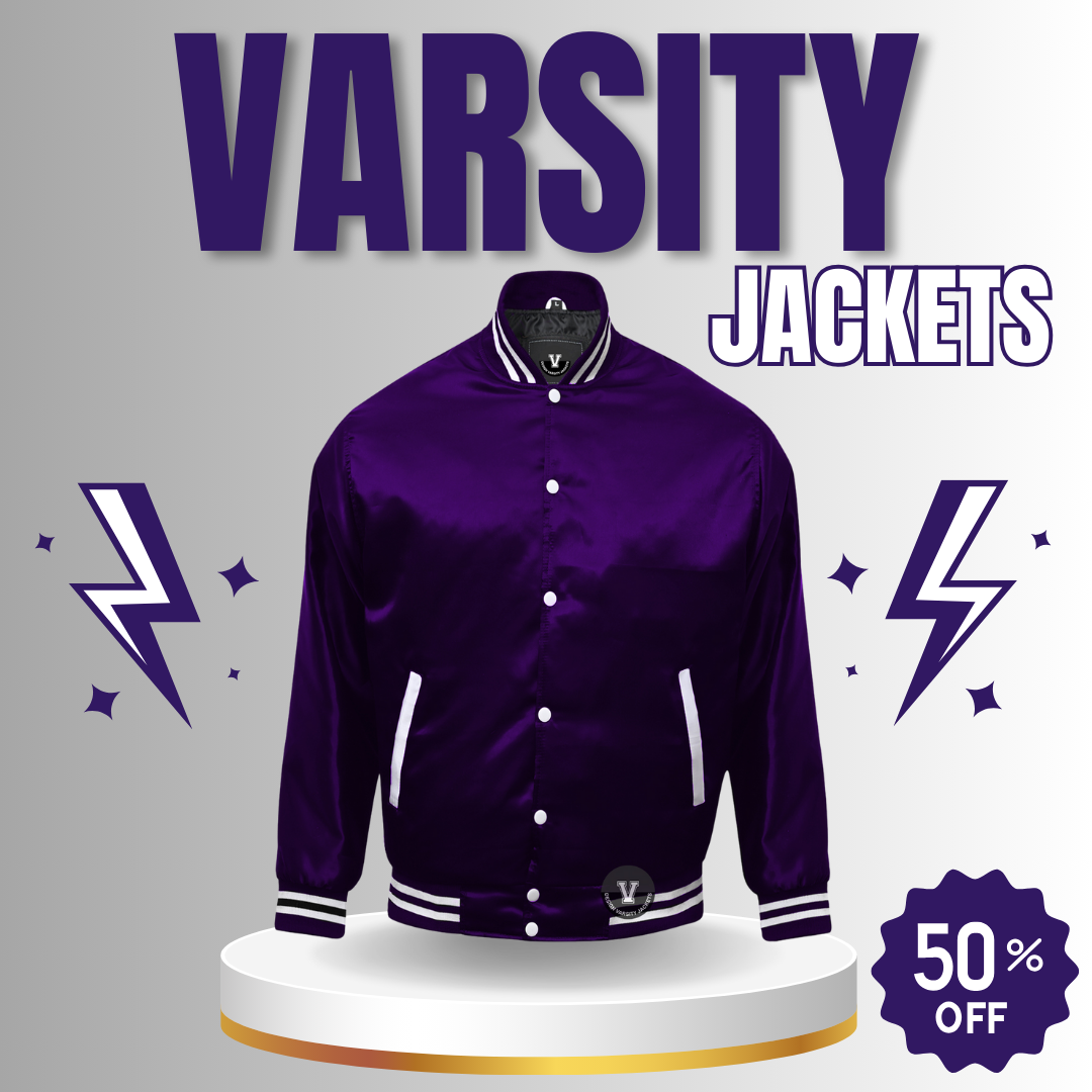 Varsity jackets satin sleeves