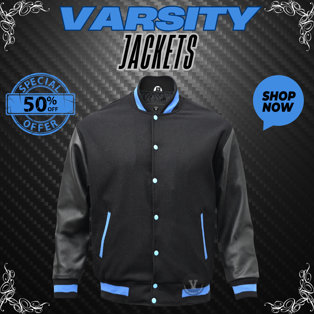 Varsity Jackets Custom Black